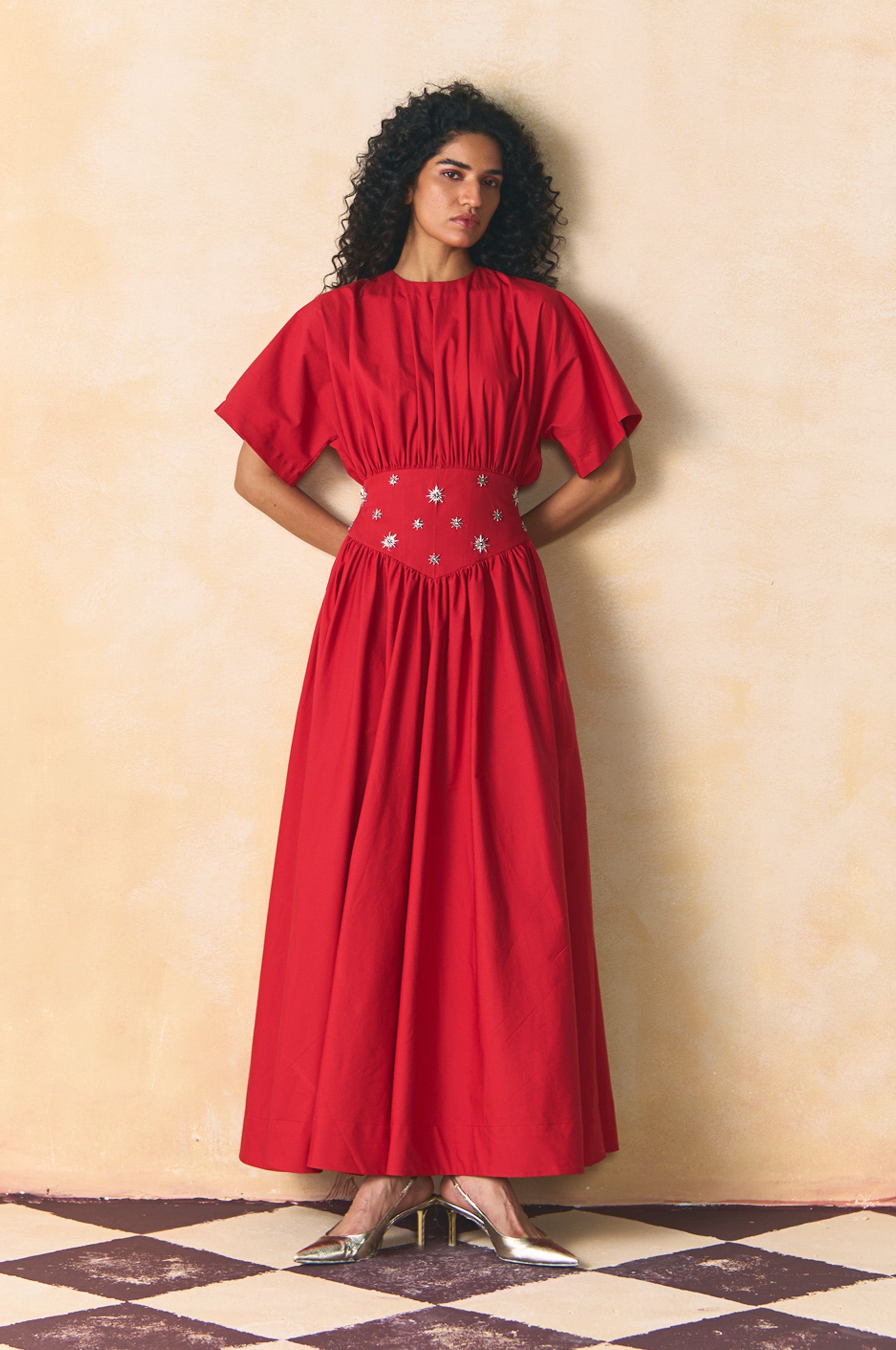 carmine red dress CARMINE DRESS – Zwaan